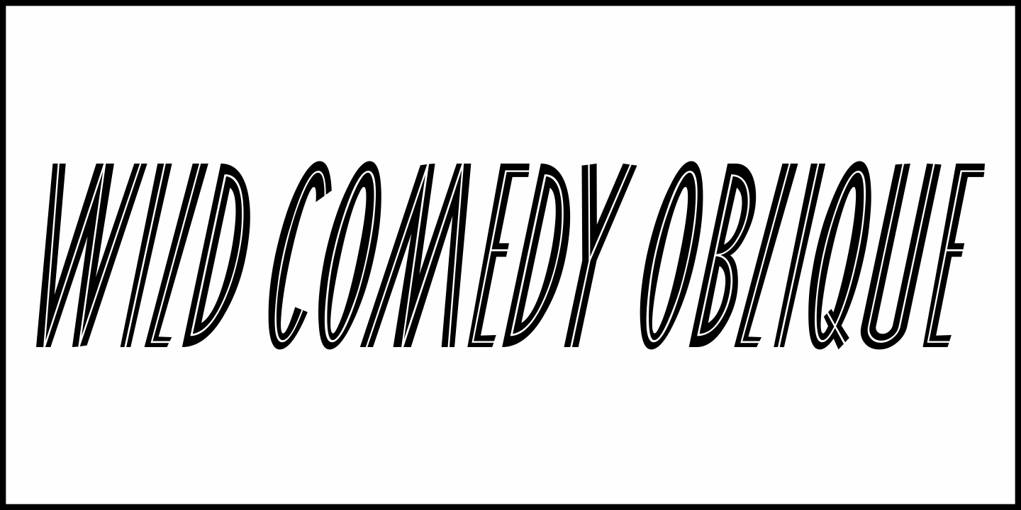 Wild Comedy Font Poster #1