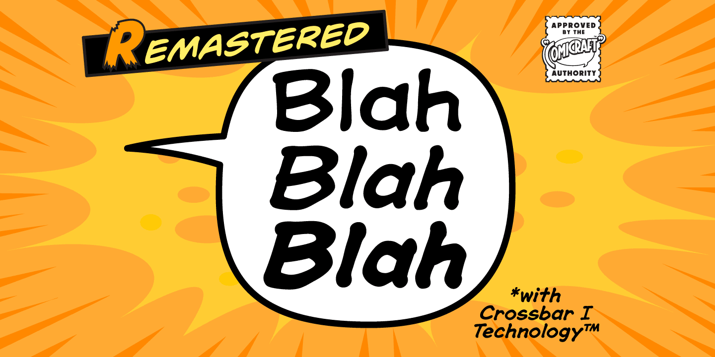 Blah Blah Blah Font Poster #1