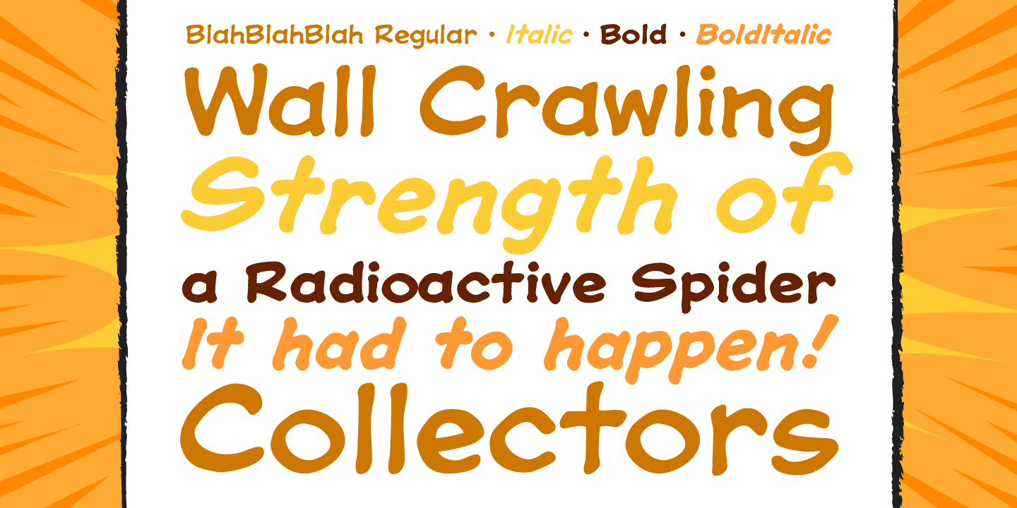 Blah Blah Blah Font Poster #1