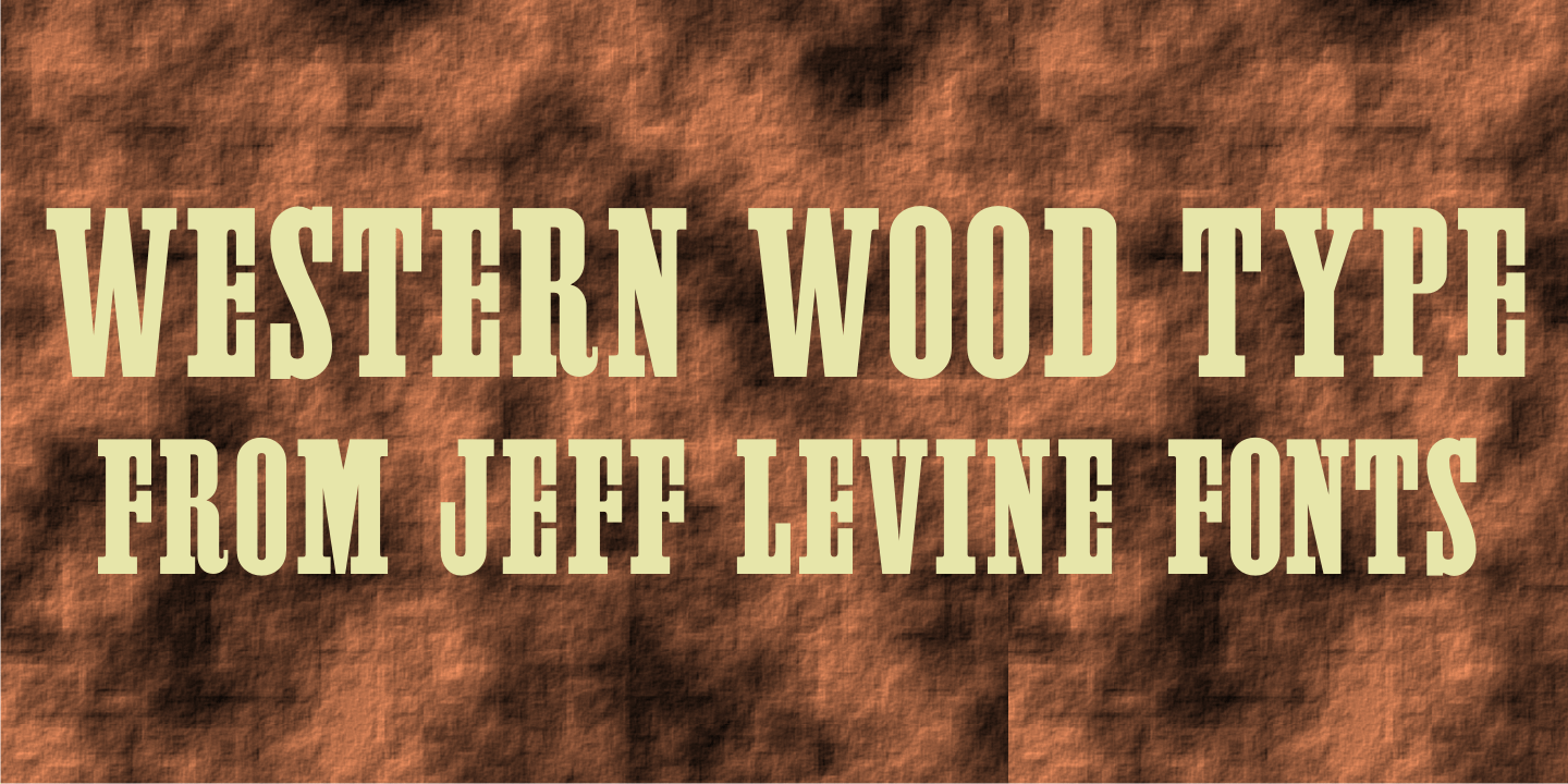 Western Wood Type Font Poster #1
