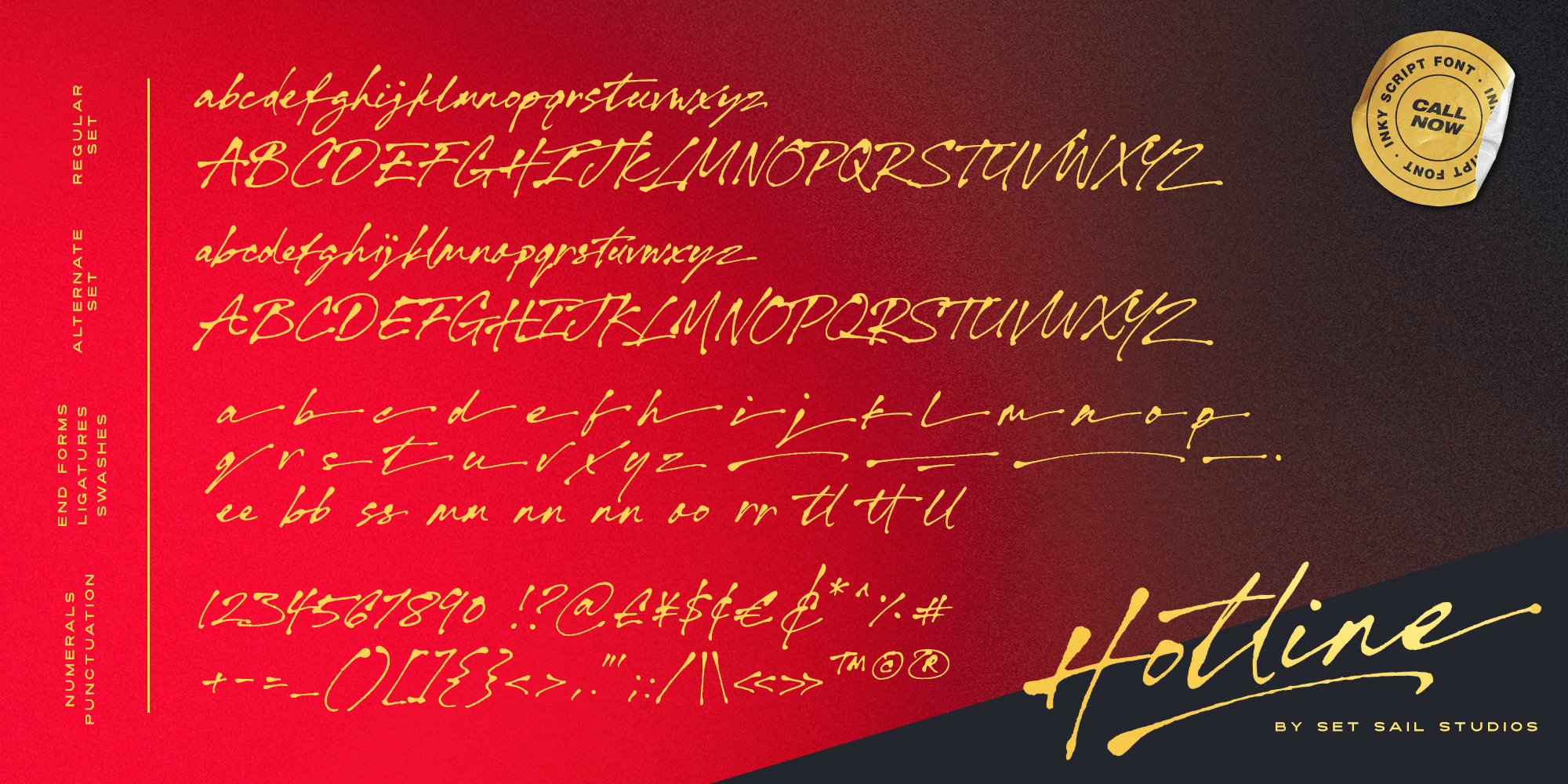 Hotline Font Poster #1