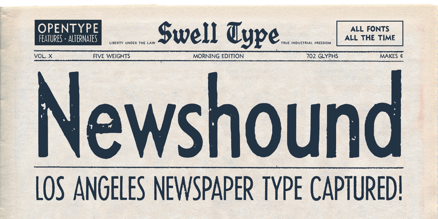Newshound Font Poster #1