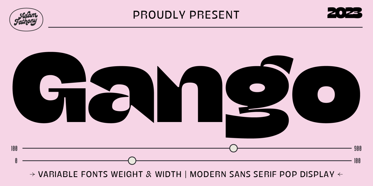 Gango Font Family Poster