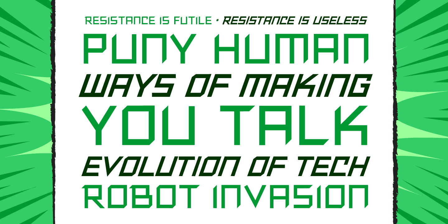 Resistance Is Font Poster #1