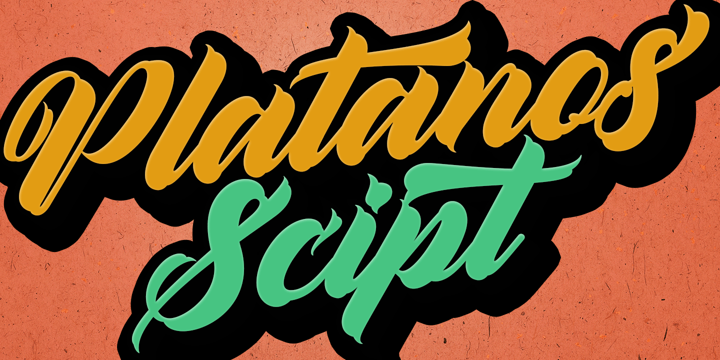 Platanos Font Family Poster