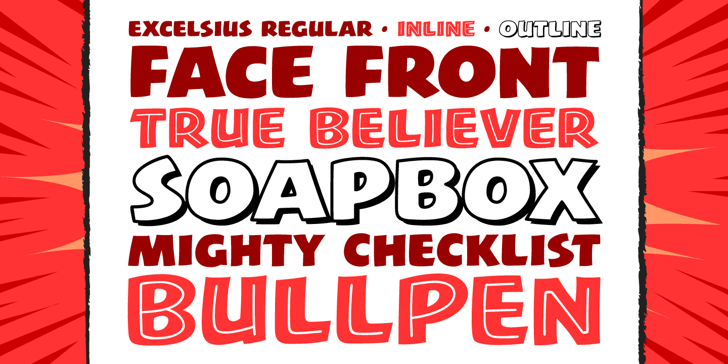 Excelsius Font Poster #1