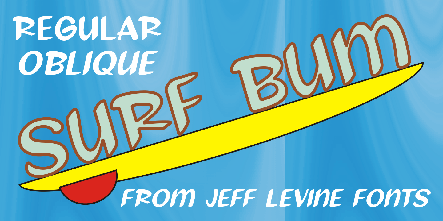 Surf Bum Font Poster #1