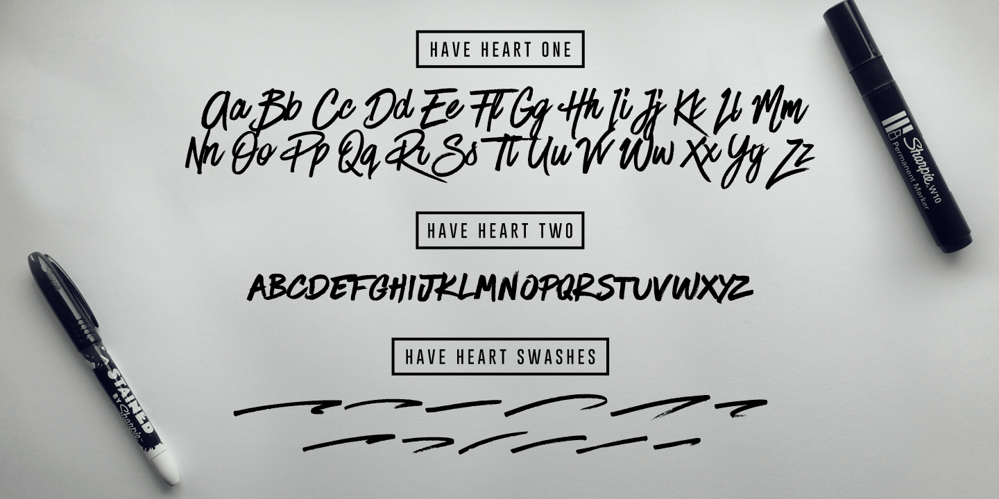 Have Heart Font Poster #1