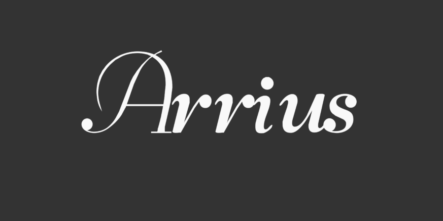 Arrius Font Family Poster