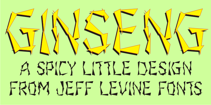 Ginseng Font Poster #1