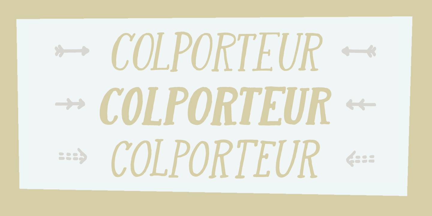 Colporteur Font Poster #1