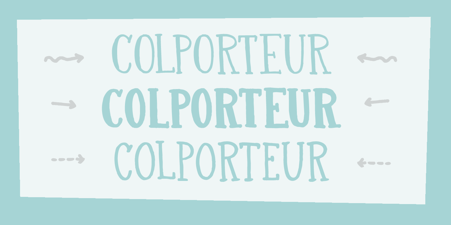 Colporteur Font Poster #1