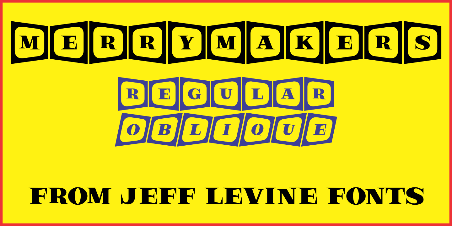 Merrymakers Font Poster #1