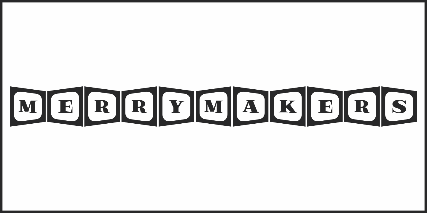 Merrymakers Font Poster #2