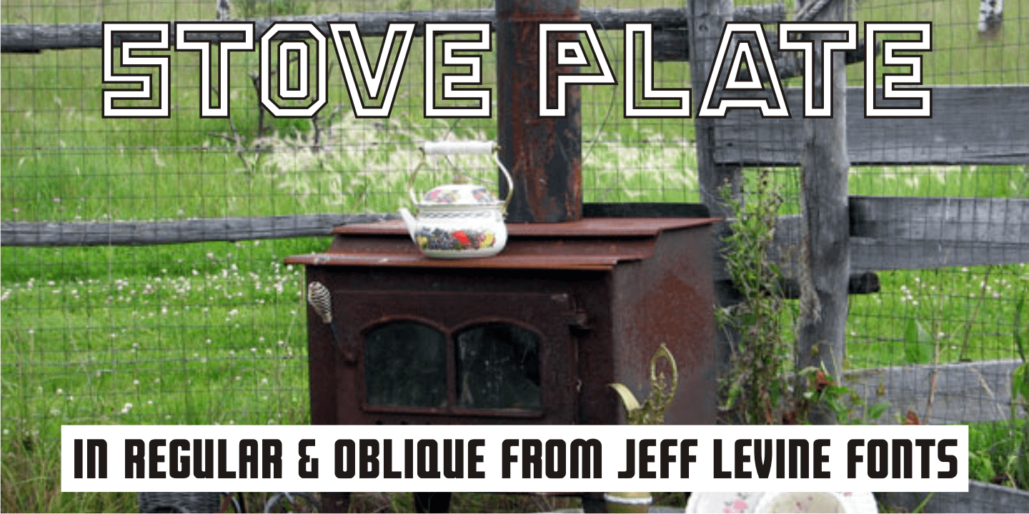 Stove Plate Font Family Poster