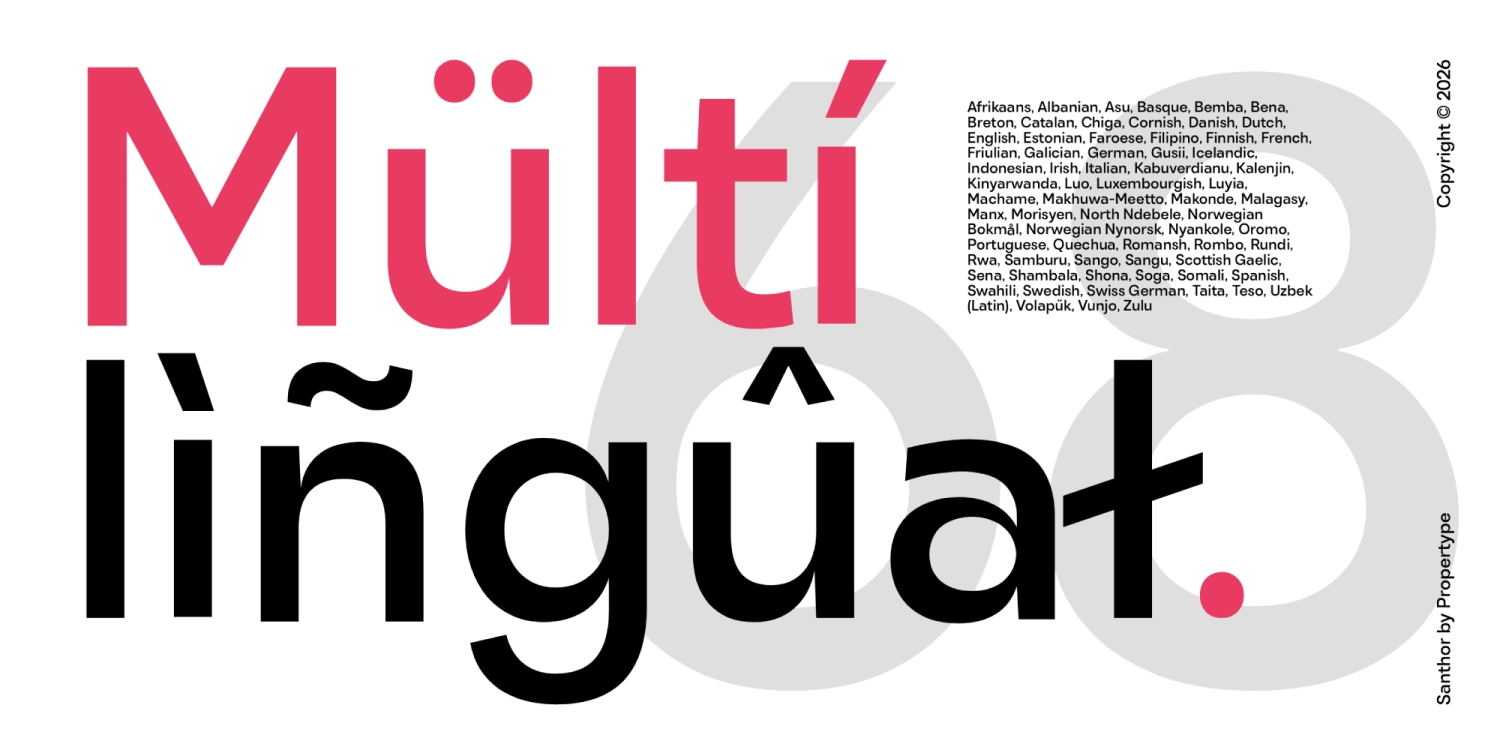 Santhor Font Poster #12
