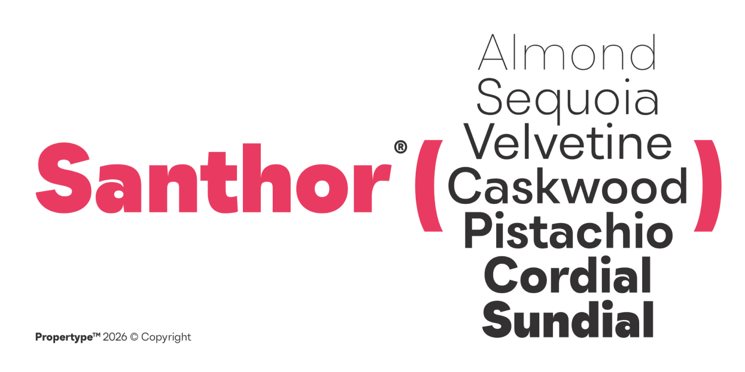 Santhor Font Poster #9