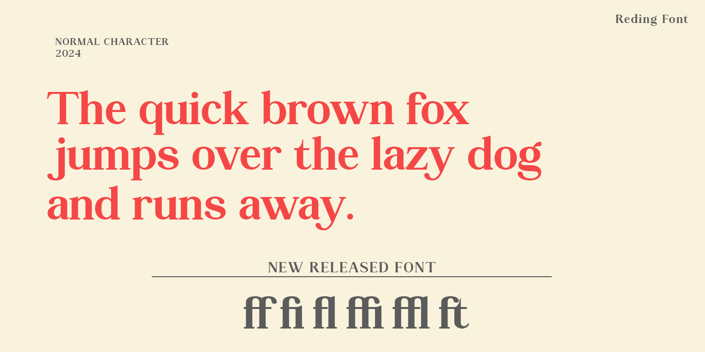Reding Font Poster #1