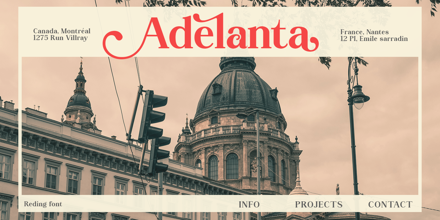 Reding Font Poster #1
