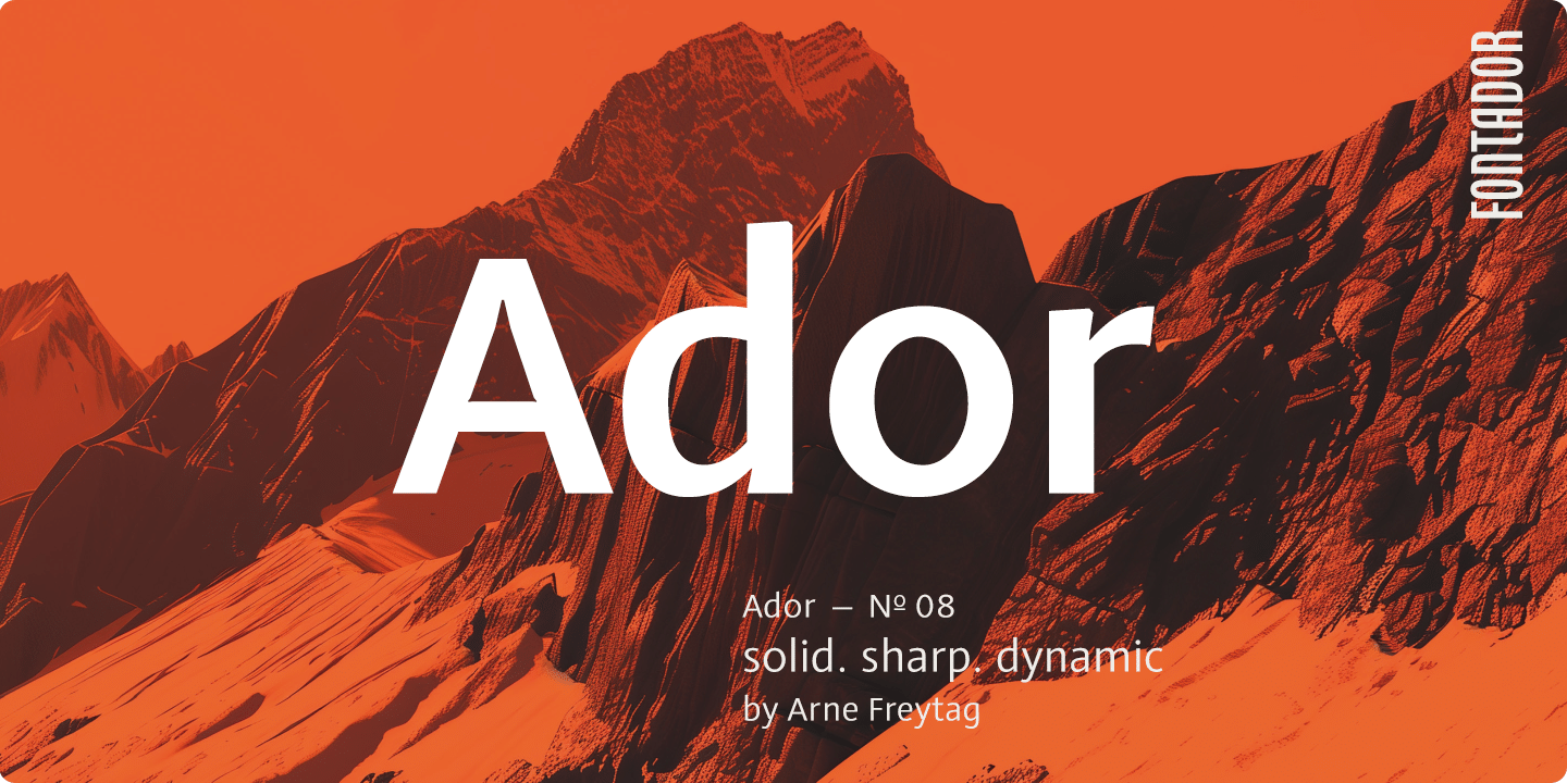 Ador Font Poster