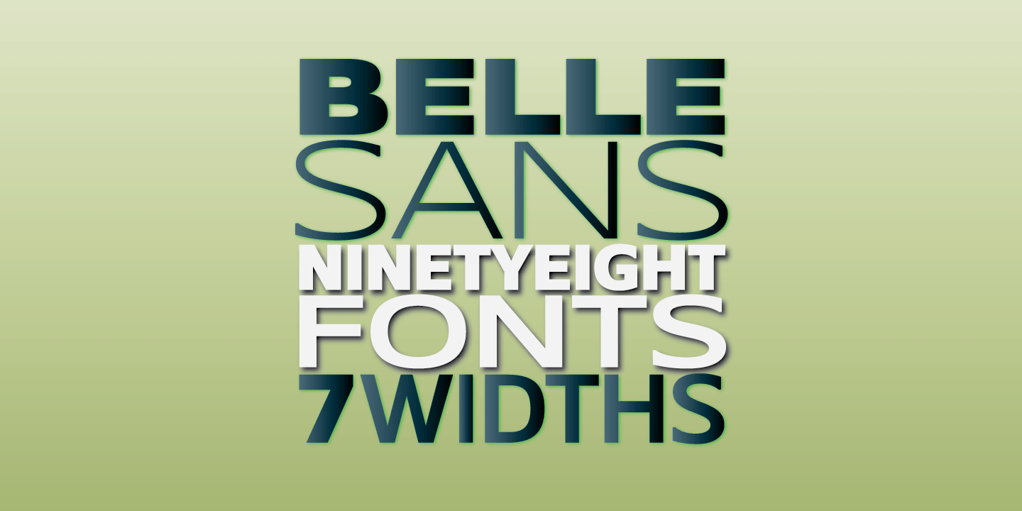 Belle Sans Wide Font Poster #1