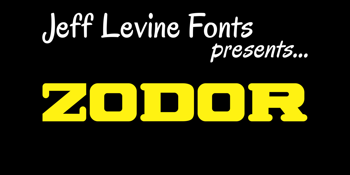 Zodor Font Family Poster