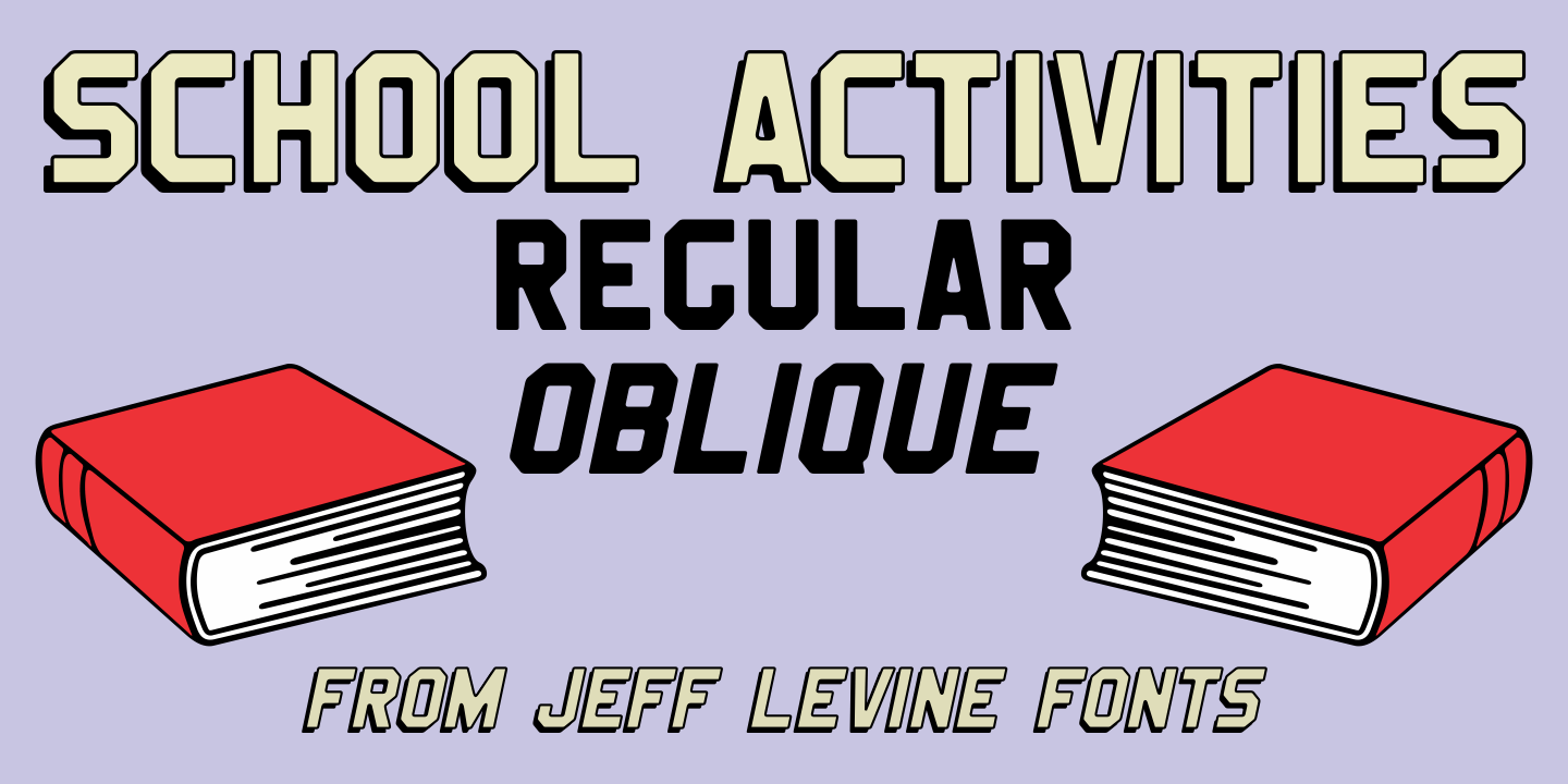 School Activities Font Poster #1