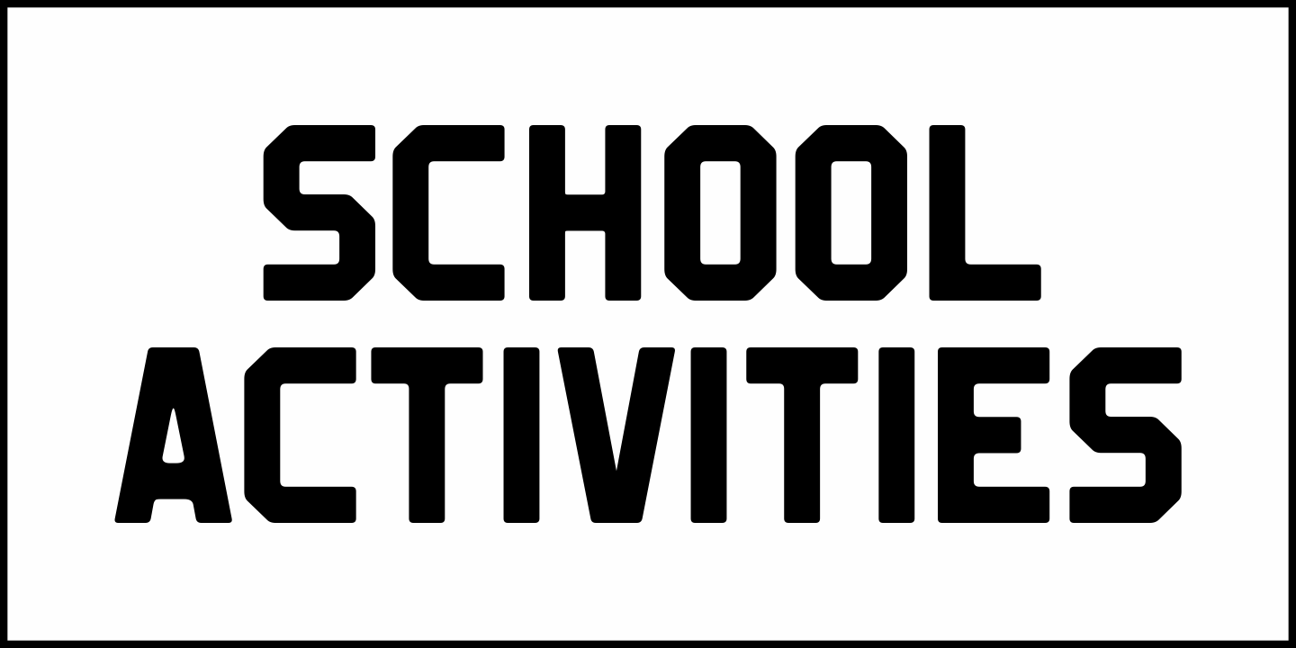School Activities Font Poster #1