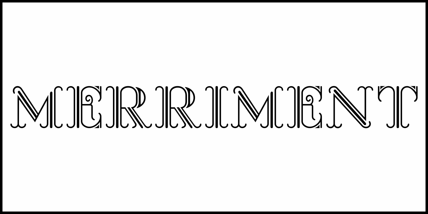 Merriment Font Poster #1