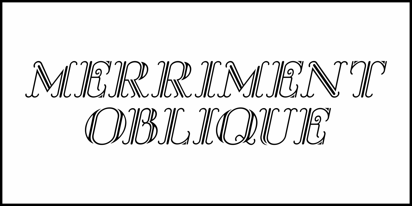 Merriment Font Poster #1