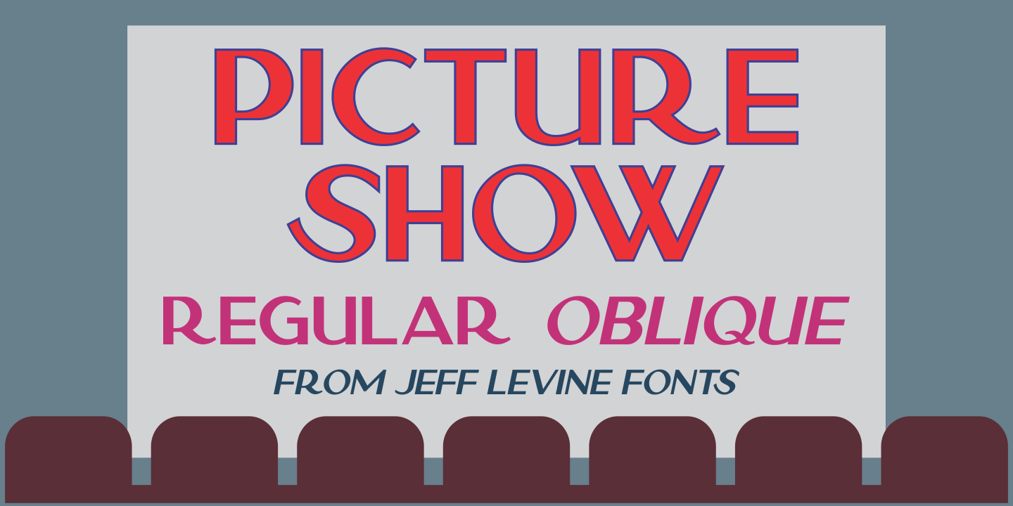 Picture Show Font Poster #1