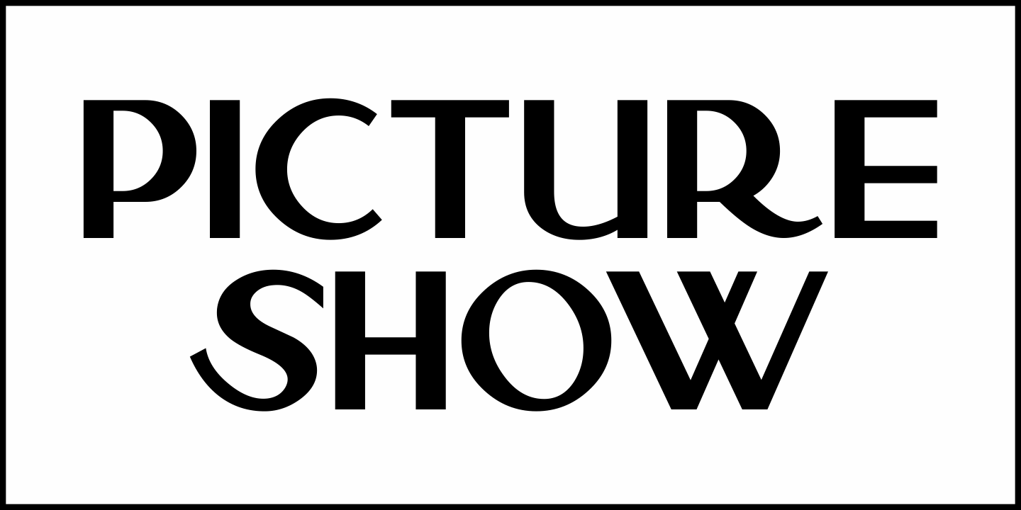 Picture Show Font Poster #1
