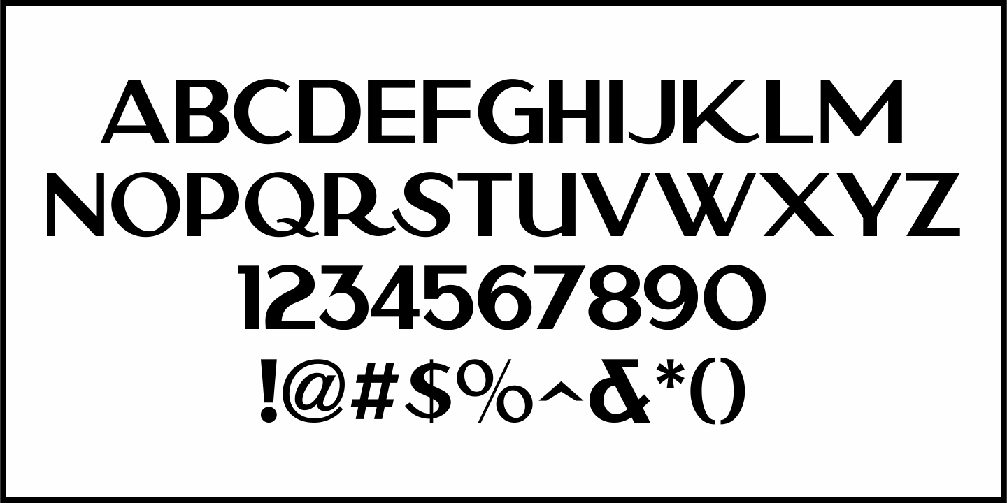 Picture Show Font Poster #1