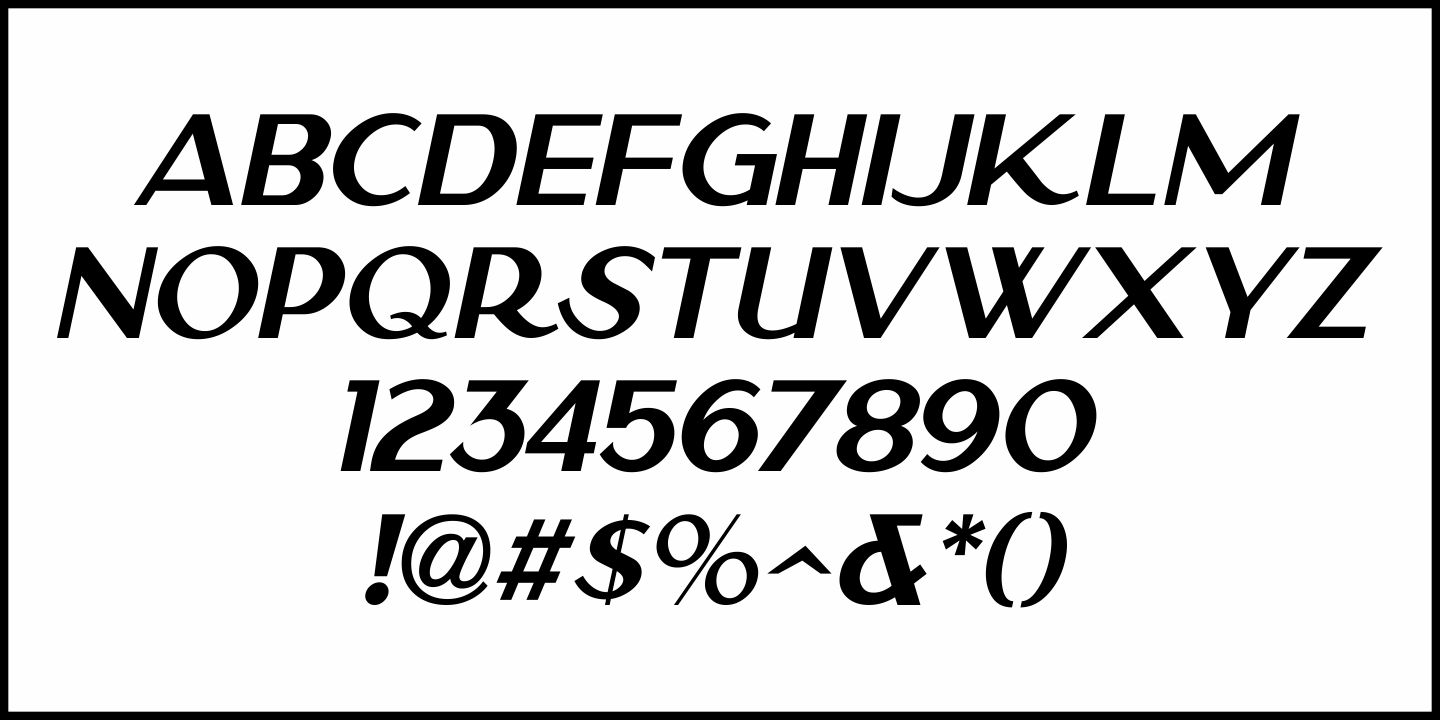 Picture Show Font Poster #1
