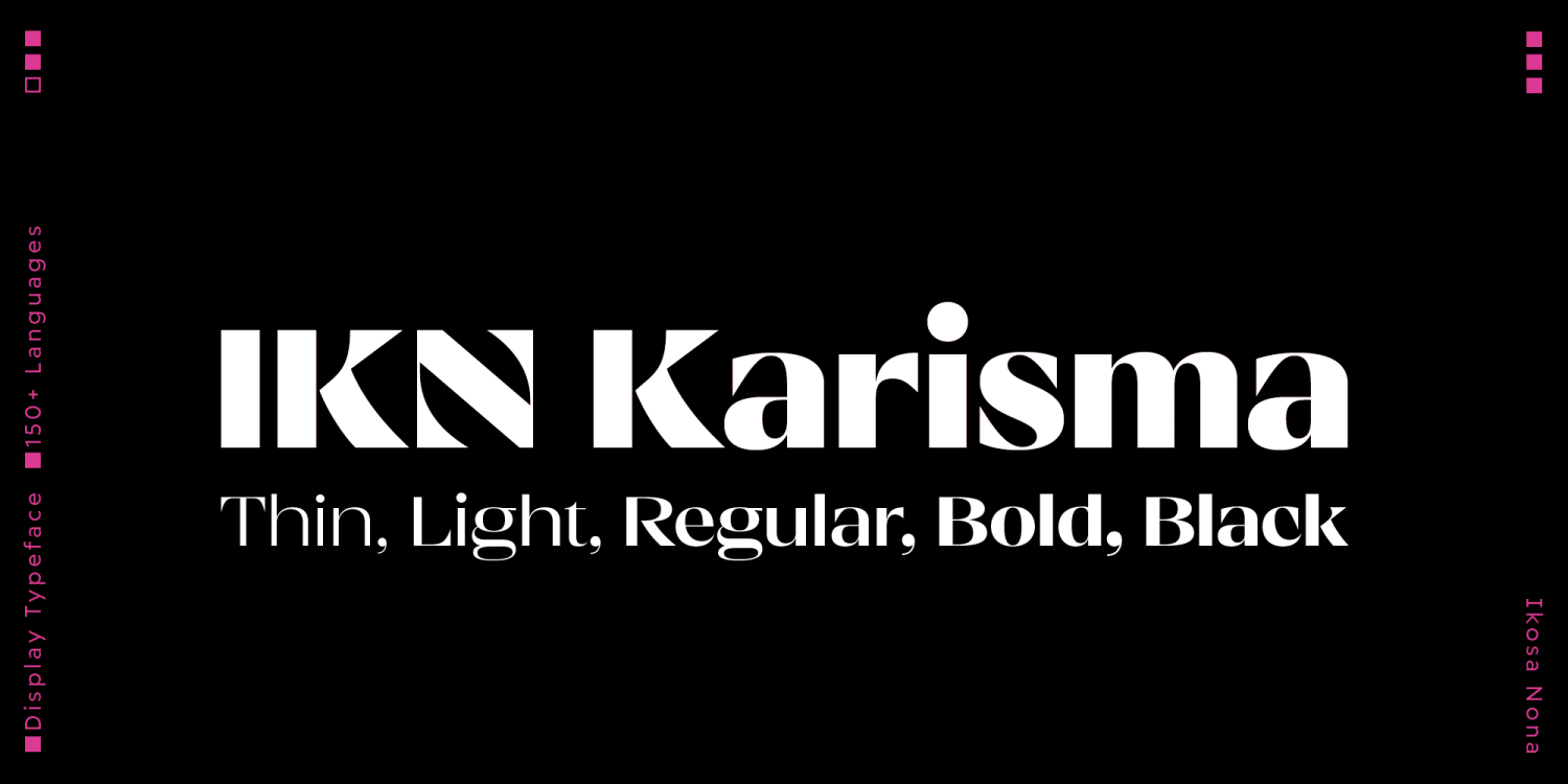 IKN Karisma Font Poster