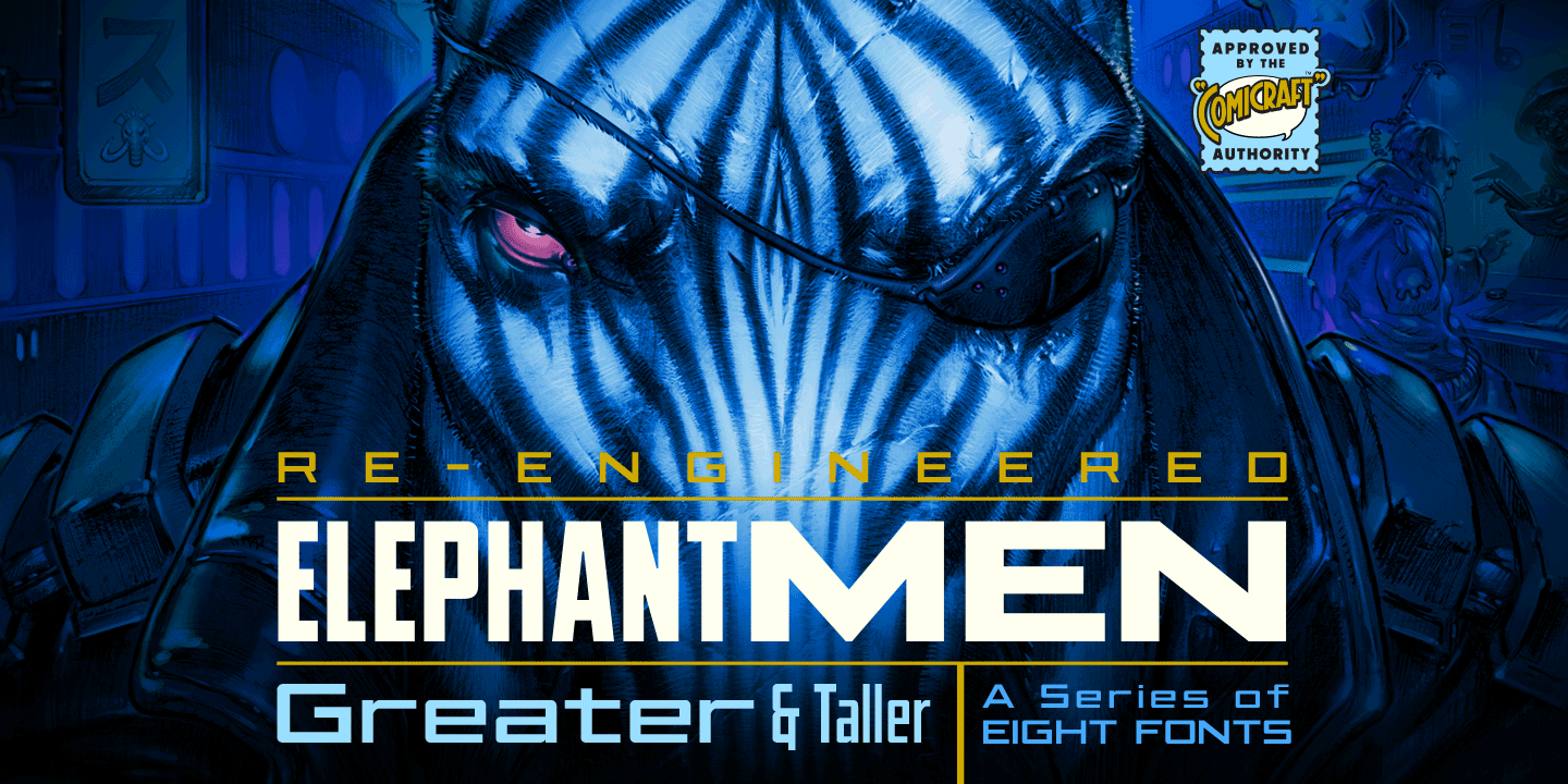 Elephantmen Greater & Taller Font Poster #1