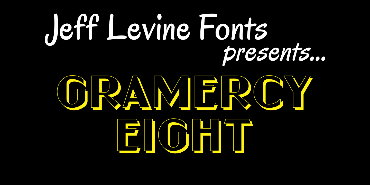 Gramercy Eight Font Poster #1