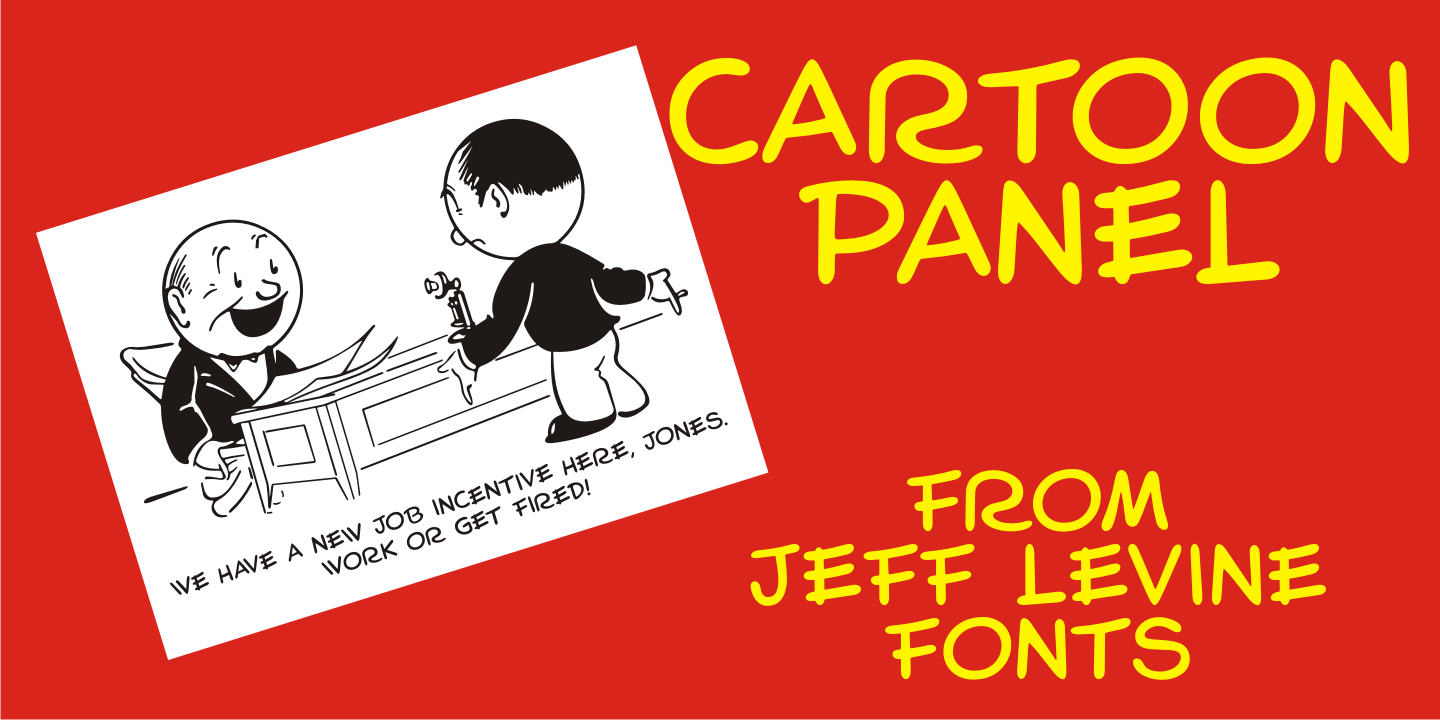 Cartoon Panel Font Poster #1