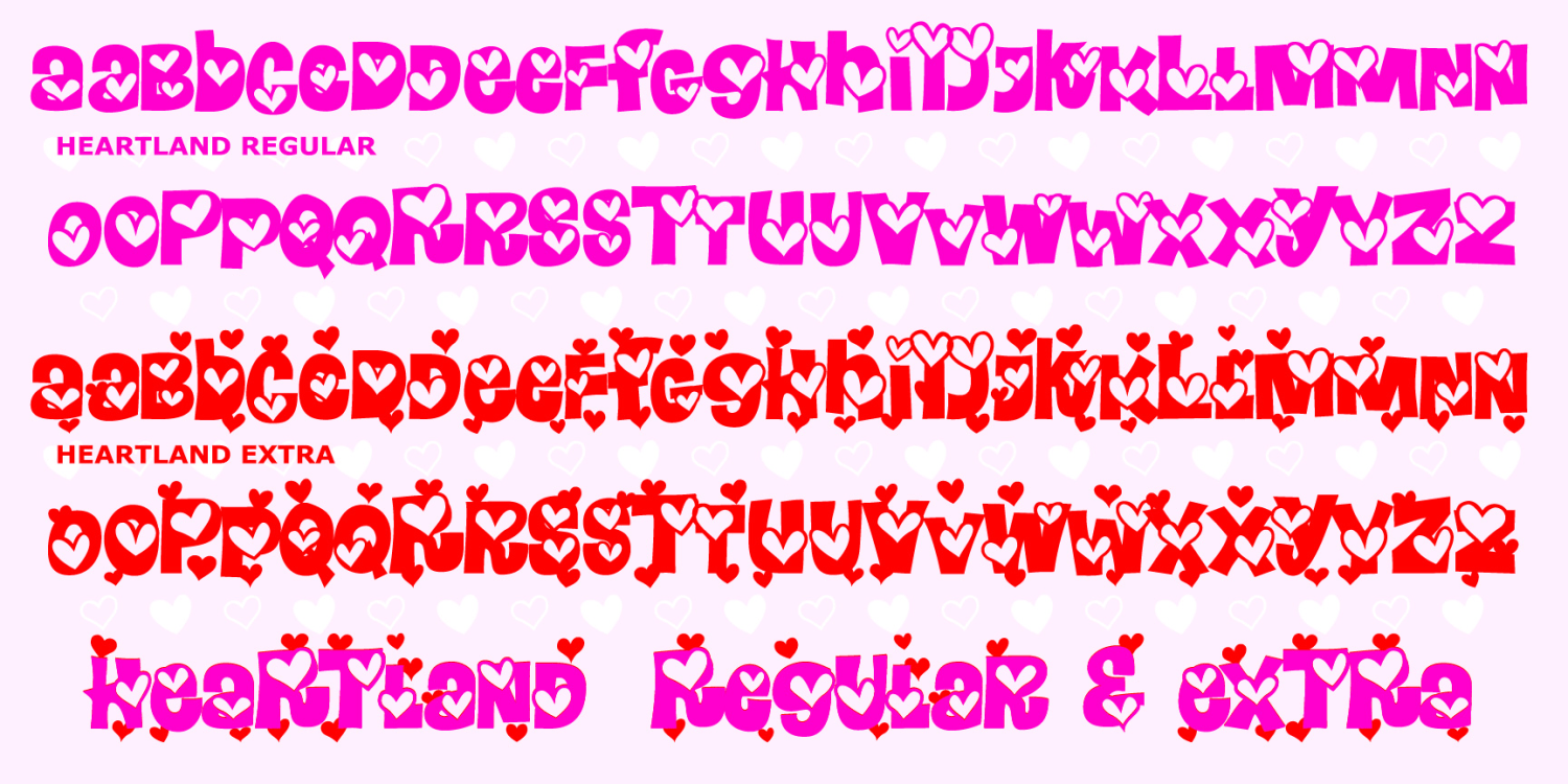 Heartland Font Family Poster