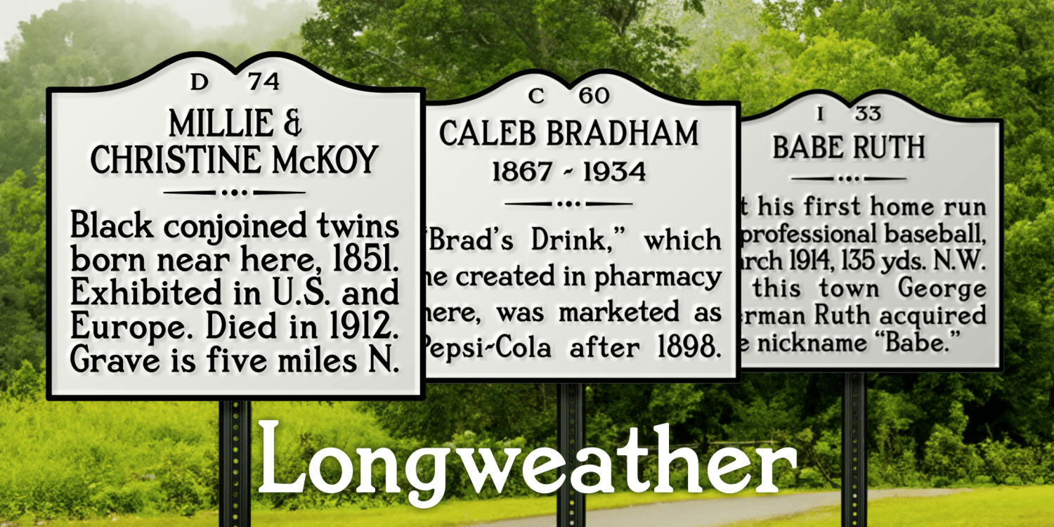 Longweather Font Poster #2