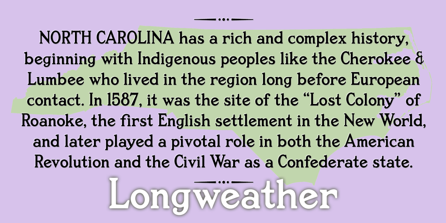 Longweather Font Poster #3