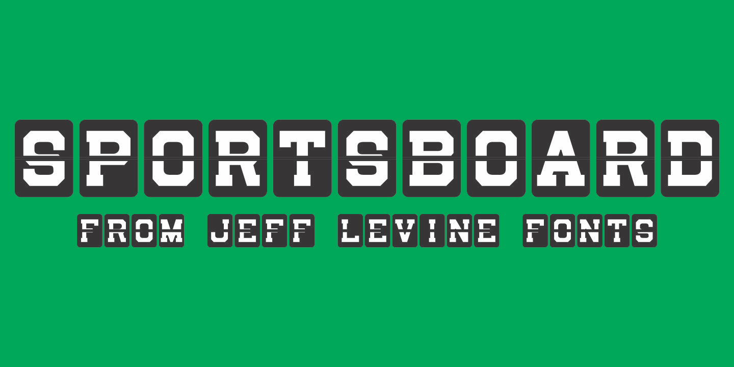 Sportsboard Font Family Poster