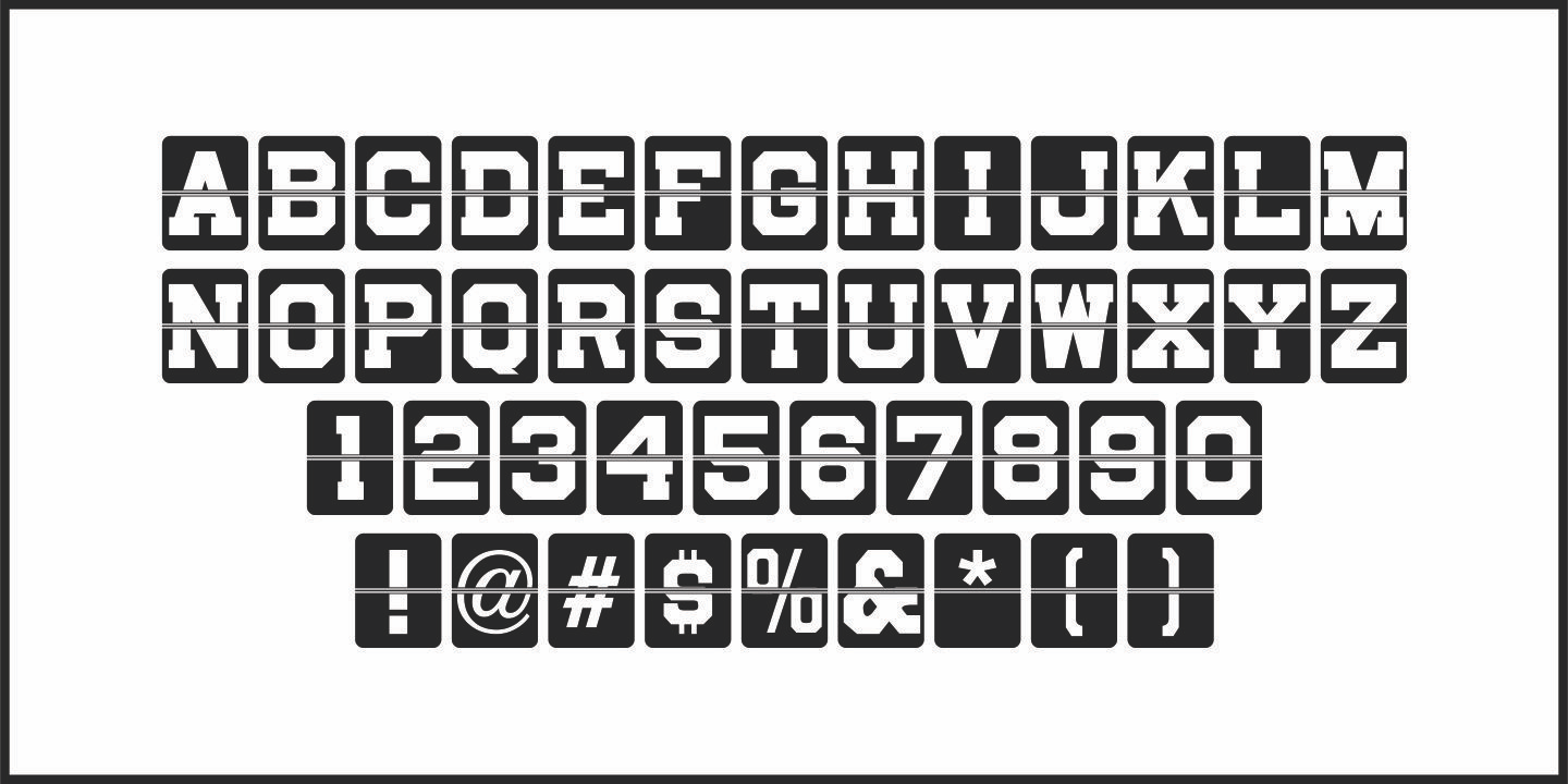 Sportsboard Font Poster #3