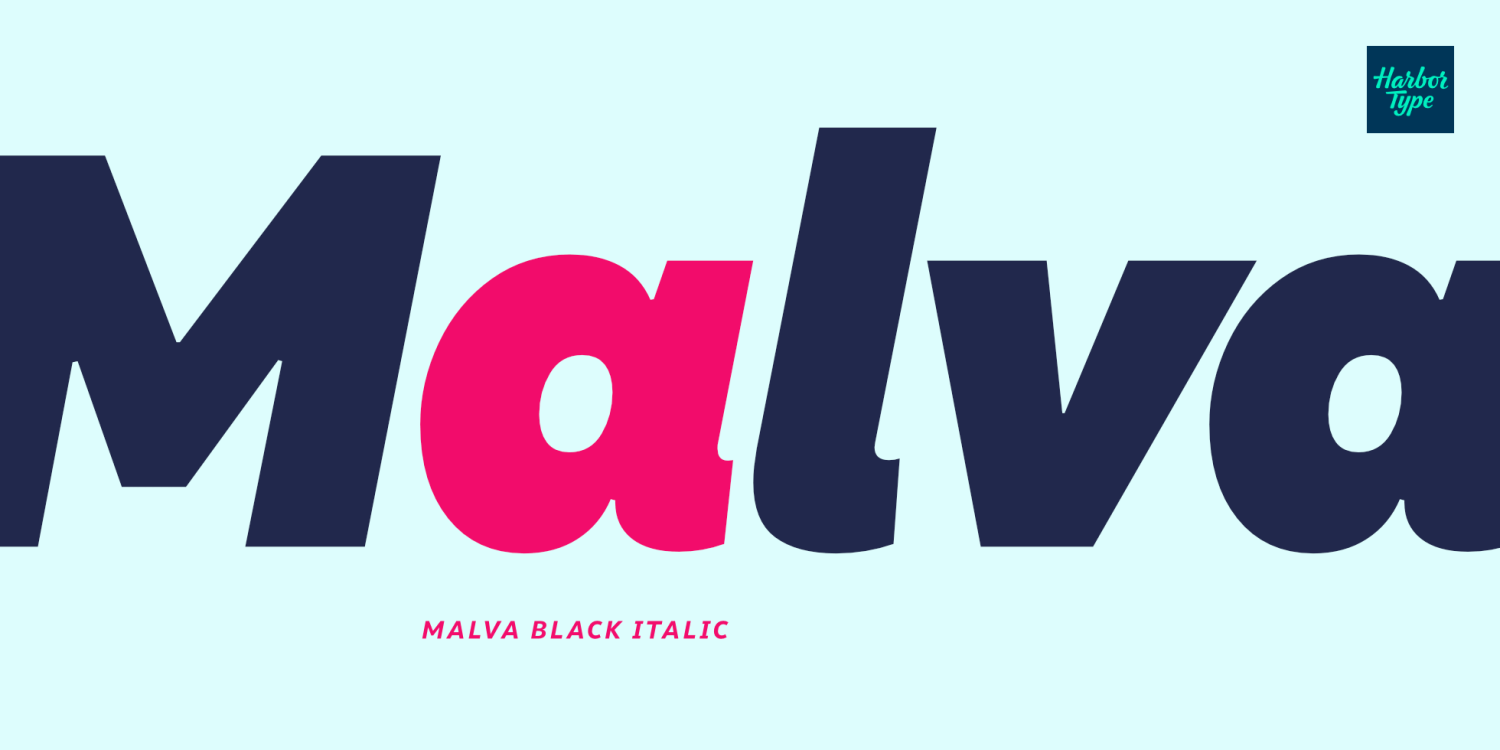 Malva Font Poster