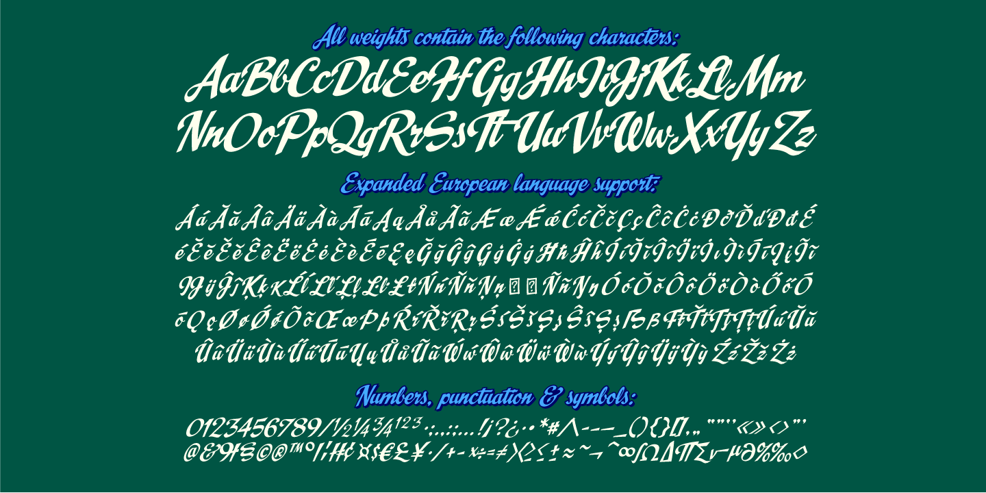 Spills Font Poster #1