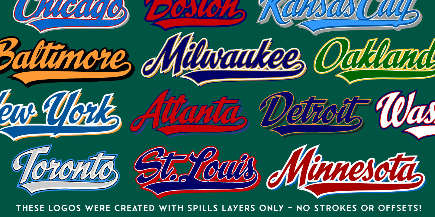 Spills Font Poster #1