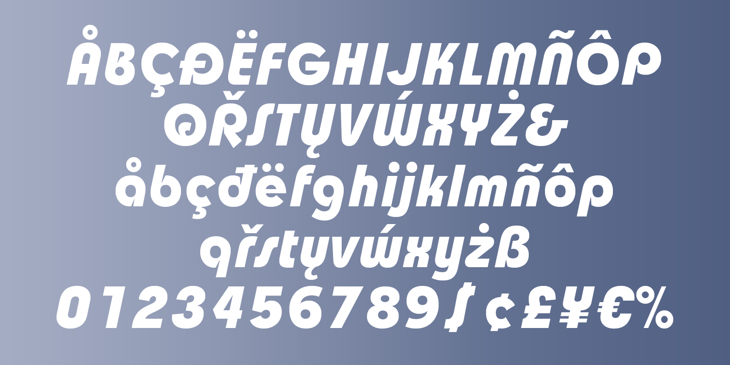 Churchward Design Bold Italic Font Poster #1