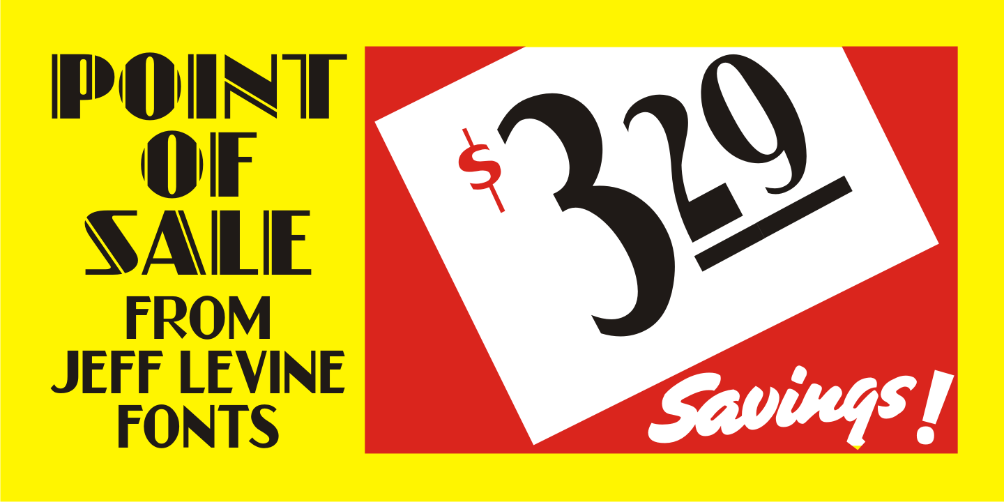 Point of Sale Font Poster #1