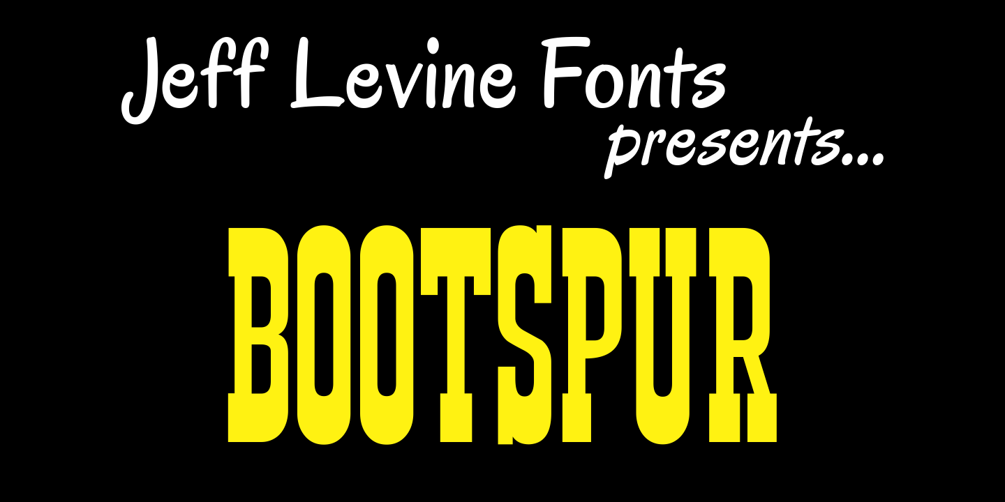Bootspur Font Poster #1