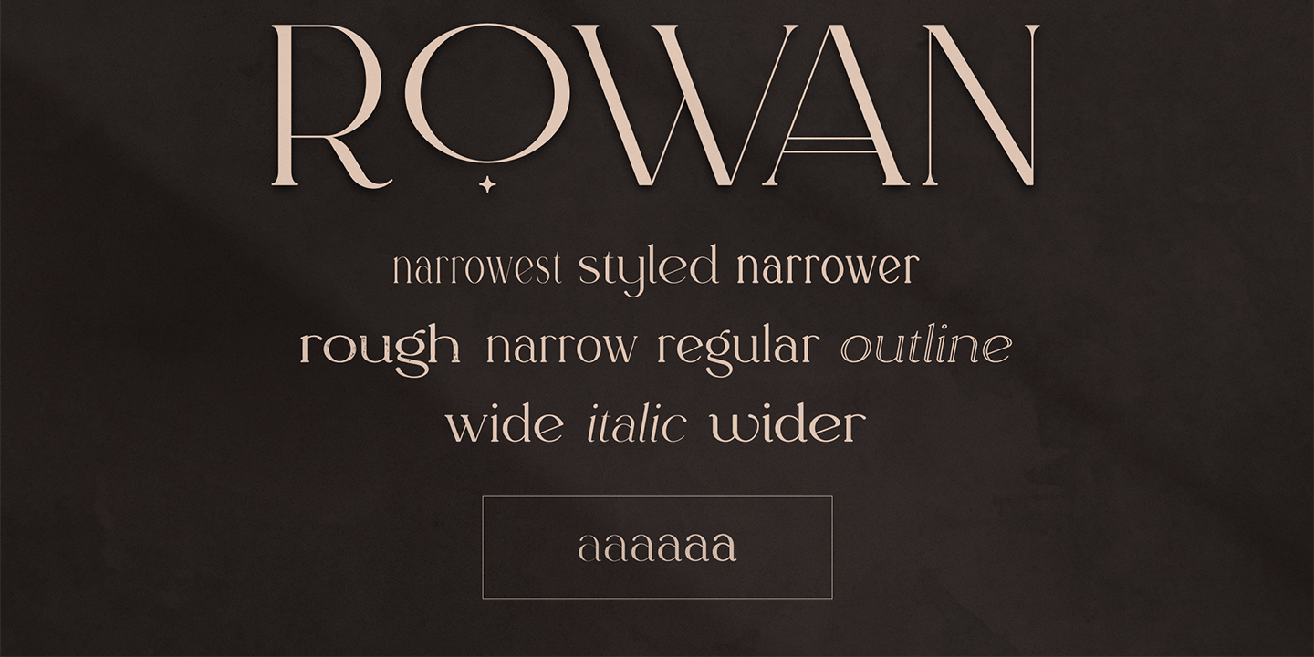 Rowan Font Poster #1